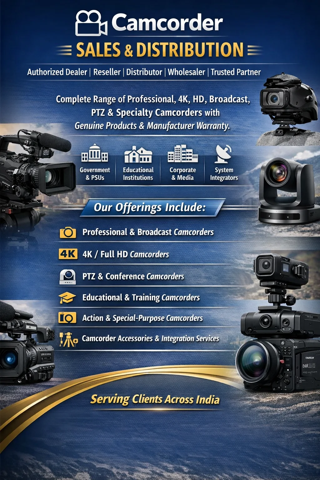 Best Professional Panasonic 4K Camcorder Supplier in India - Sunlite Systems