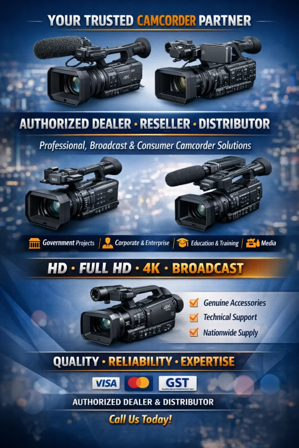 Professional Panasonic Camcorder Portfolio