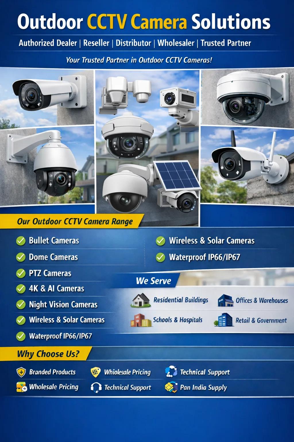 Best panasonic Outdoor Cctv Camera Supplier in India - Sunlite Systems