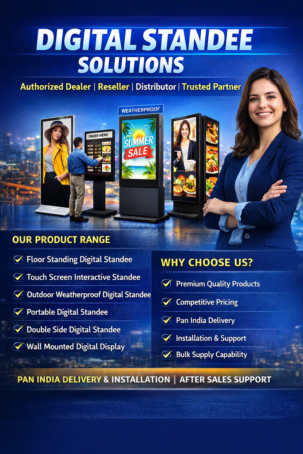 Best Panasonic Digital Standee Supplier in India - Sunlite Systems