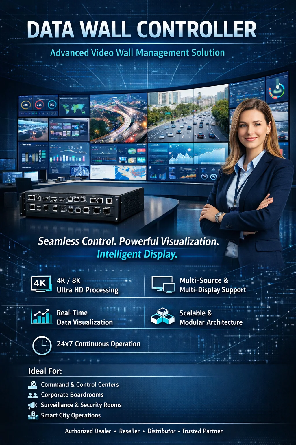 Best Data Wall Controller Supplier in India - Sunlite Systems