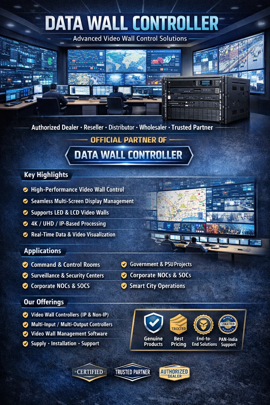 Data Wall Controller Portfolio