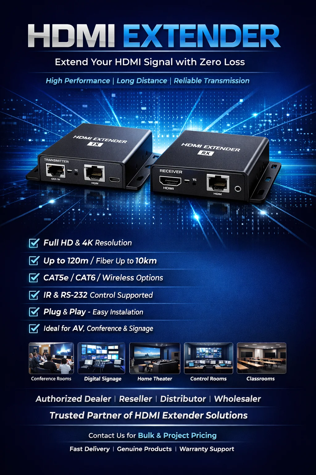 Professional AV Hdmi Extender Solutions