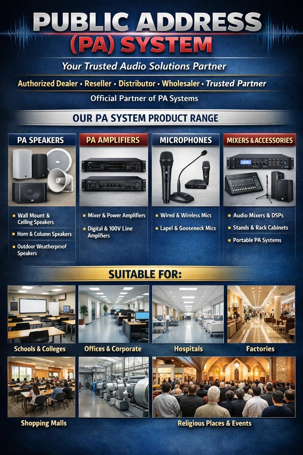 Best Ahuja Pa System Supplier in India - Sunlite Systems
