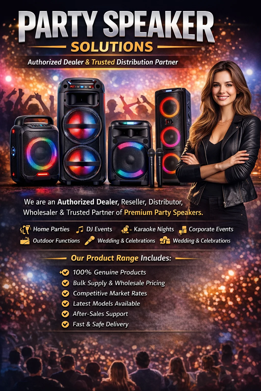 Best party-speaker Supplier in India - Sunlite Systems